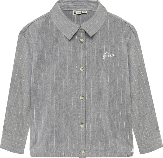 Daily 7 Shirt Longsleeve Pinstripe Grey 110