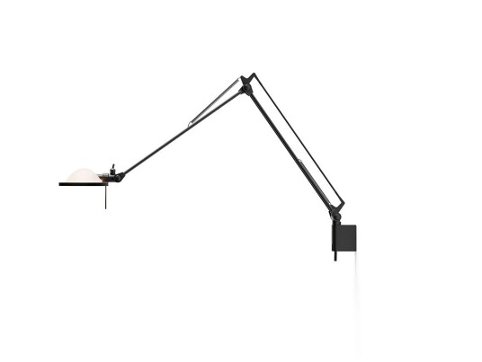 Luceplan Berenice Vegglampe 45x45 Hvit Glass/Svart