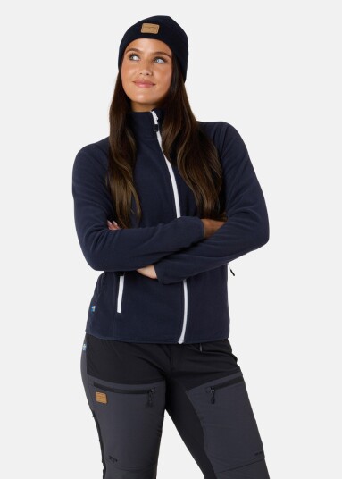 Stryn Fleece W Dk Navy/White 46  Fleecetrøyer