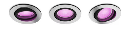Philips Hue WCA Centura Downlight Rund 3x5,7W Alu - 60612 Philips Hue WCA Centura Downlight Rund 3x5,7W Alu - 60612