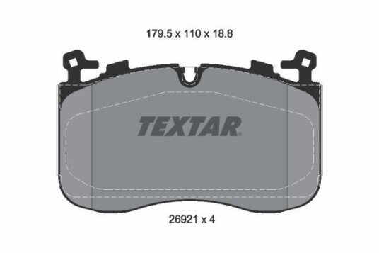 Bremseklosser TEXTAR 2692101 Bremseklosser TEXTAR 2692101