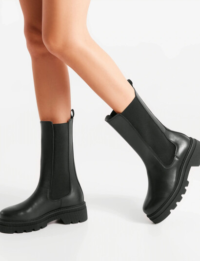 WODEN Sanna Tall - Black - 39
