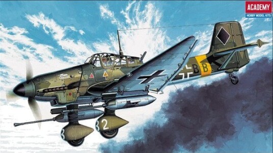 Academy JU87 g Stuka Modellfly 1:72