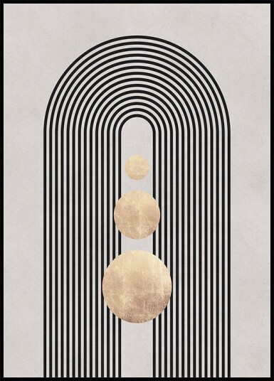 Lines and circles 19 Poster Plakat / 100x150cm