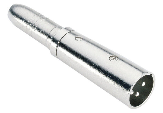 Adapter Audio Connector 6,3 mm Jack Stereo Female til XLR hann