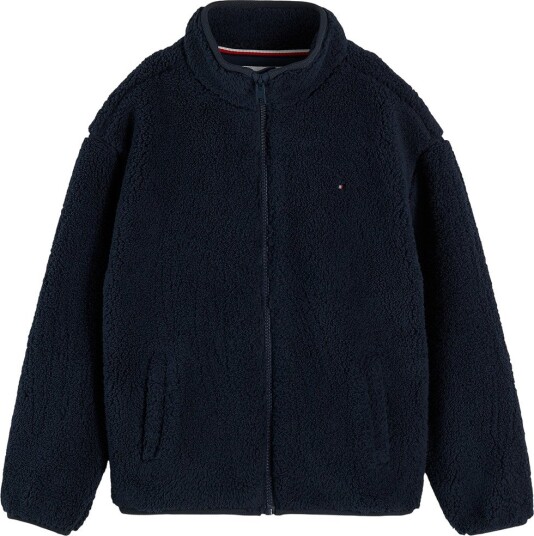 Tommy Hilfiger Flag Full Zip Sweatshirt   Navy   152