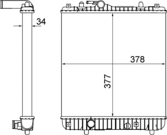 Radiator MAHLE ORIGINAL CR 837 001S
