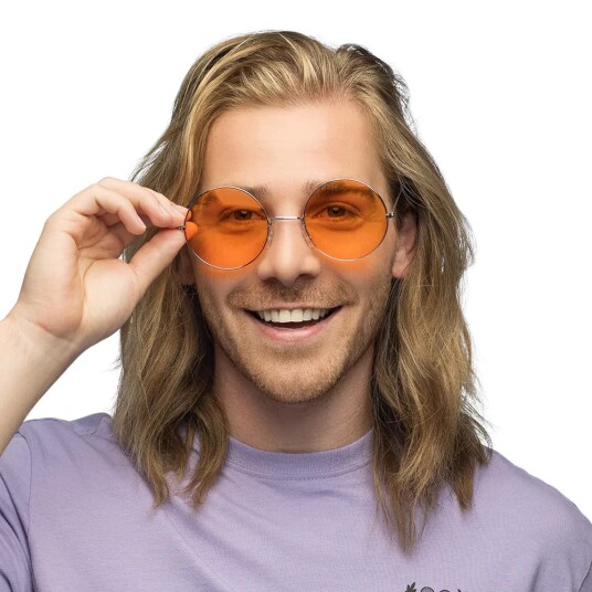 Boland - Party glasses Hippie XL Orange