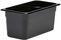 Kantine Cambro 1/3Gn 5.3L 32.5X17.6X15cm Polycarbonat Sort,6 Stk/Krt