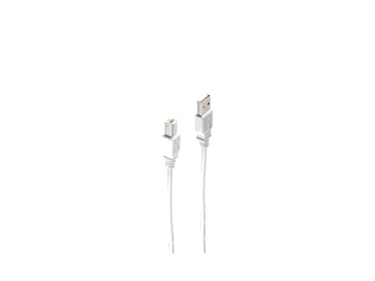 Shiverpeaks Bs77020-025 Usb-Kabel 0,25 M Usb 2.0 Usb A Usb B Grå Bs77020-025