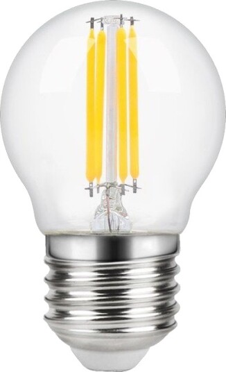 Spl E27 4W dimbar LED kronepære   G45 filament 2200K klart glass   Dimbar : Dimbar Kulør : Ekstra varm