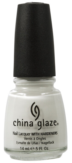 China Glaze Nail Lacquer with Hardeners 023 White On