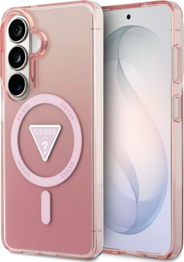 Guess IML Gradient Triangle MagSafe Etui for Samsung Galaxy S26 - Rosa