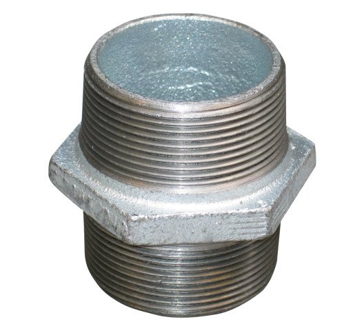 Galvanisert ansatsnippel 3/8"