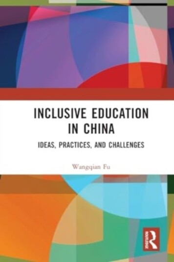 Inclusive Education in China