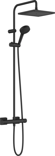 Hansgrohe Vernis Shape Showerpipe 240 1jet, med termostat, Sort Matt