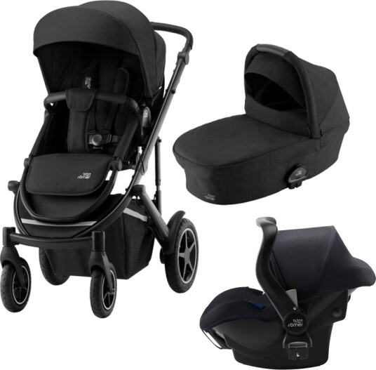 Britax Römer Smile III Ink. Bag All Black + Primo Bilstol