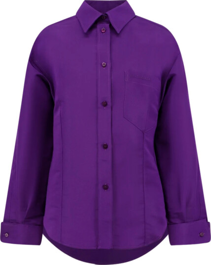 Balenciaga Dame Bluser & Skjorter Lilla M, Balenciaga Dame Bluser & Skjorter Lilla M,