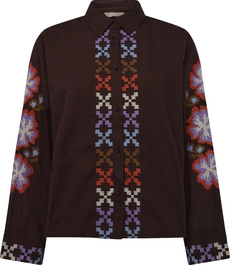 Culture Cubreezy Shirt COFFEE BEAN/VIOLET L Culture Cubreezy Shirt COFFEE BEAN/VIOLET L