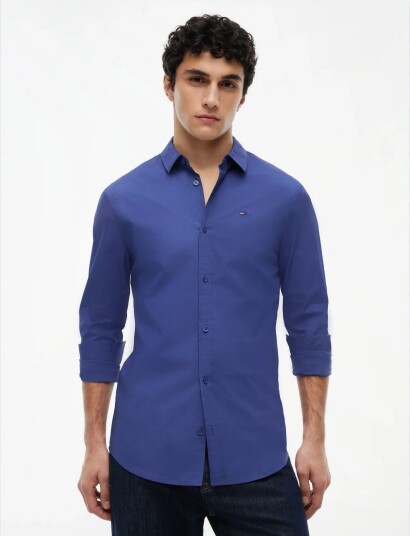 Tommy Jeans Tjm Slim Original Stretch Shirt Blue XL Tommy Jeans Tjm Slim Original Stretch Shirt Blue XL