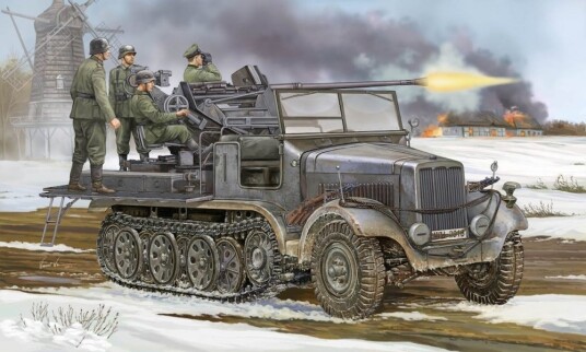 Trumpeter 1/35 German Sd.Kfz.6/2 3.7cm Flak 37 auf Selbstfahrlafette