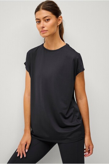 Ellos STUDIO   Treningstopp Loose Top Core   Svart