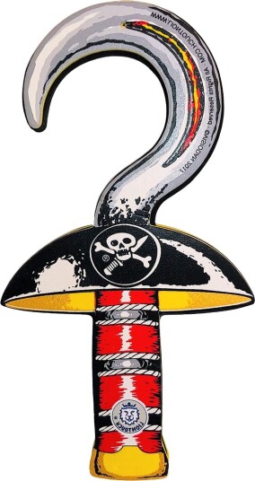 Liontouch Piratkrok 2D Enkel tagg Liontouch OneSize Kostymer 29412LT-NC