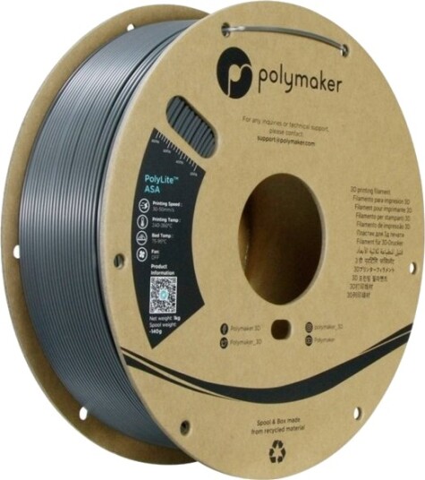 Polymaker PolyLite ASA Filament Mørkegrå PF01037