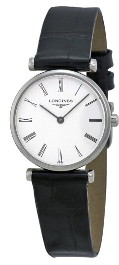 Longines Dameklokke L4.209.4.11.2 Grande Classique Hvit/Lær Ø24 mm Longines Dameklokke L4.209.4.11.2 Grande Classique Hvit/Lær Ø24 mm