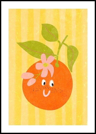 Hello orange Plakat Plakat / 70x100cm