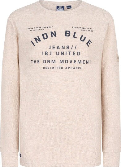 Indisk Blue Jeans Genser Pique Indian Sand Melange Indian Blue Jeans 8 år 128 Genser Beige
