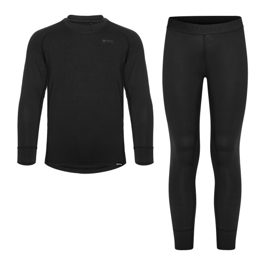 Urberg Juniors' Solid Tree Base Layer Set Black Beauty 110/116