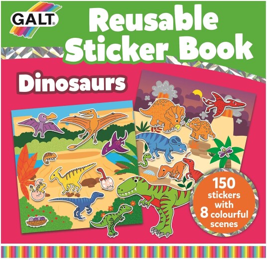 Galt Reusable Sticker Book Dinosaurs 55-1005101