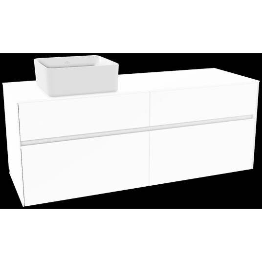Villeroy & Boch  Collaro Servantskap med 4 skuffer 140x50x54,8 cm u/lys Hvit Matt
