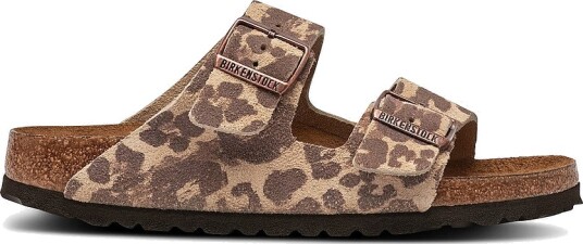 Birkenstock Sandaler Arizona Print Leve Leo Sandcastle Brun