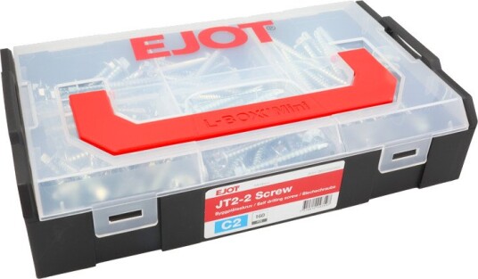 Ejot Minibox Sortimentskuff byggskrue, C2, 160 deler, Innfesting