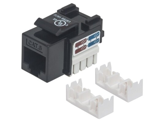 Intellinet 210720 Flat Sort Rj-45 Hunkjønn 22/26 Cat6