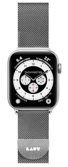 Laut Steel Loop Rem til Apple Watch (42/44/45mm) SÃ¸lv