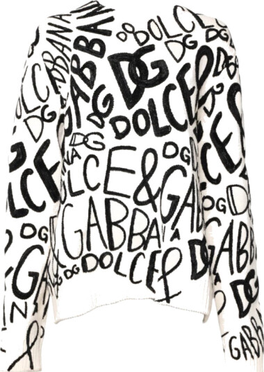 Dolce & Gabbana Dame Strikkevarer Hvit S, Dolce & Gabbana Dame Strikkevarer Hvit S,