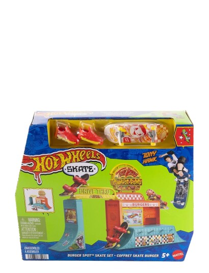 Hot Wheels Skate Burger Spot Skate Set With 1 Exclusive Fingerboard & Pair Of Skate Shoes Multi/patterned ONE SIZE Hot Wheels Skate Burger Spot Skate Set With 1 Exclusive Fingerboard & Pair Of Skate Shoes Multi/patterned ONE SIZE