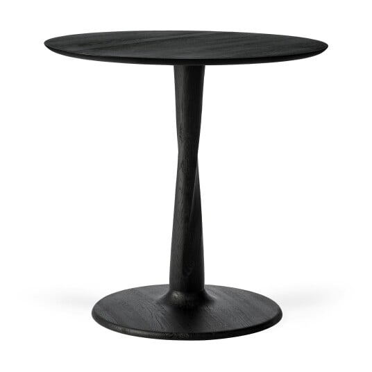 Ethnicraft Torsion Bord Ø70x69 Cm cm Svart Eik Ethnicraft Torsion Bord Ø70x69 Cm cm Svart Eik