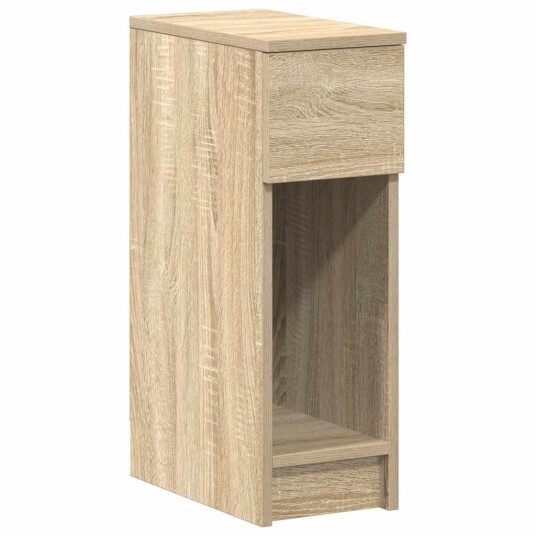  Nattbord med skuff 2 stk sonoma eik 20x36x60 cm 8721158575791