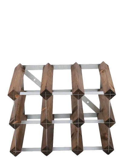 The Swedish Wine Rack Factory 9 Bottle Winerack Assembled Dark Wood - Brown - ONE SIZE The Swedish Wine Rack Factory 9 Bottle Winerack Assembled Dark Wood - Brown - ONE SIZE