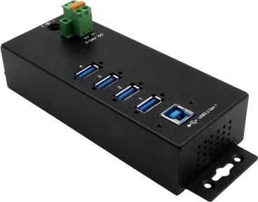 Exsys Ex-1186Hmvs-2 Usb 3.2 Gen 1 3.1 Gen 1 Type-B Usb 3.2 Gen 1 3.1 Gen 1 Type-A 5000 Mbit/S Sort Metall