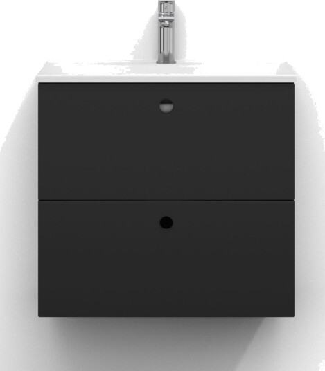 Svedbergs Intro Servantskap Slim D35 med 2 Skuffer Grafittgrå / 60cm