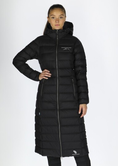 Swedemount Östersund Long Down Coat W Black/Carbon Black 38 Vinterjakker