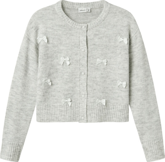Name It Nkfkarin Ls Knit Card Grey 146 152
