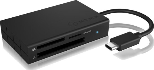 ICY BOX External multi card reader USB 3.0 Type-C CF SD microSD