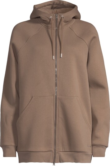 Casall Women's Easy Oversized Zip Hoodie Khaki XS Casall Women's Easy Oversized Zip Hoodie Khaki XS