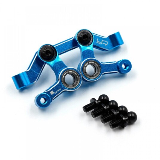 Yeah Racing TAMB-001BU ALUMINUM BALL BEARING STEERING SET FOR MB